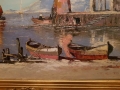 Łodzie w zatoce. Erich Zimmermann ( 1908 - 2007 )