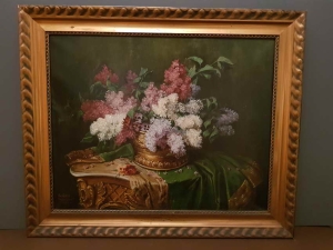 Bukiet bzów. Franz Goss 1871 - 1944.