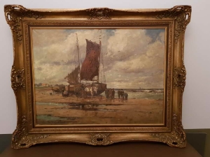 Powrót z połowu.  Karl Mohr.