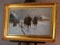 Ułani z dziewczętami - Ignacy Zygmuntowicz (1875 Warszawa - 1947 Łódź)