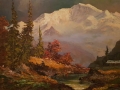 Wieczór na szczycie góry Jungfrau Hans Kaluske