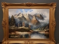Widok na Zugspitze z doliny Loisach. J.E. Lemke.