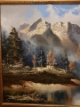 Widok na Zugspitze z doliny Loisach. J.E. Lemke.