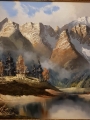 Widok na Zugspitze z doliny Loisach. J.E. Lemke.