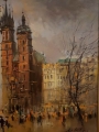 Kraków Plac Mariacki . Aleksander Kost