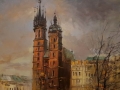 Kraków Plac Mariacki . Aleksander Kost