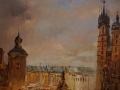 Kraków Plac Mariacki . Aleksander Kost