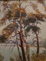 Jesienny poranek nad jeziorem. Hans Kaluske