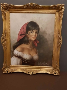 Portret pięknej dziewczyny. Rudolf Otto Franke.