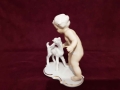 Figurka porcelanowa ''Chłopiec z koziołkiem''.