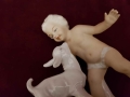 Figurka porcelanowa ''Chłopiec z koziołkiem''.