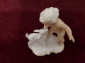 Figurka porcelanowa ''Chłopiec z koziołkiem''.