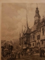 Duża akwaforta Wrocław-Breslau Hugo Ulbrich. Polecamy!