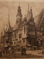 Duża akwaforta Wrocław-Breslau Hugo Ulbrich. Polecamy!
