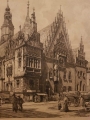 Duża akwaforta Wrocław-Breslau Hugo Ulbrich. Polecamy!