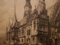 Duża akwaforta Wrocław-Breslau Hugo Ulbrich. Polecamy!