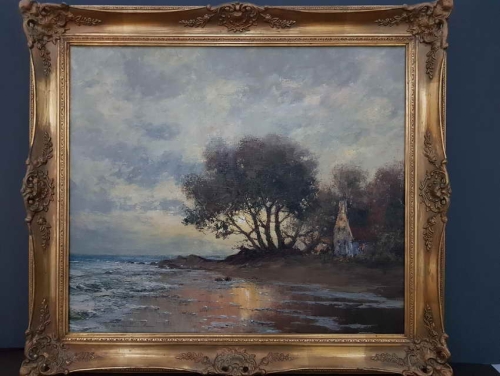 Zachód słońca nad morzem Ch. Stemmeler