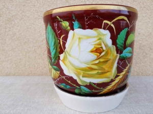 Stara doniczka (Porcelana XIX/XXw)