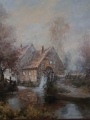 Stary młyn nad rzeką. Ch. Stemmeler