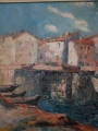 Łodzie w błękitnej lagunie. Walter Prescher v. ED