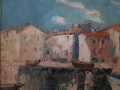Łodzie w błękitnej lagunie. Walter Prescher v. ED