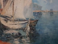 Łodzie w błękitnej lagunie. Walter Prescher v. ED