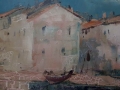 Łodzie w błękitnej lagunie. Walter Prescher v. ED
