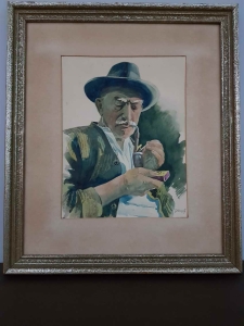 Człowiek  z  fajką   G. Hirmsch