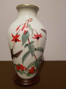 Wazon  ''Kolibry ''   Franklin Porcelan  Basil Ede