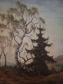 Uroczy krajobraz P.H. OLBRICH 1945r