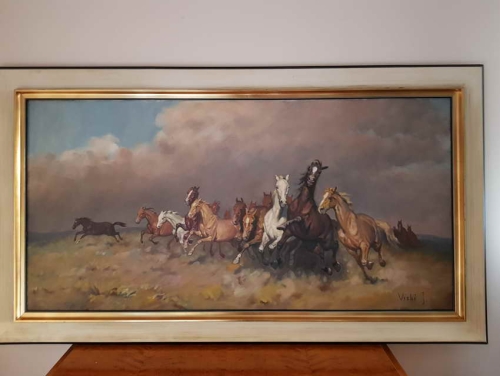 Konie w galopie Janos Viski