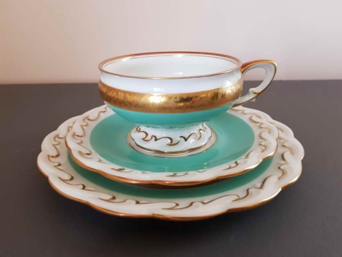 Porcelana Konigszelt Śniadaniowe trio