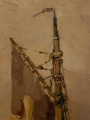 RUDOLF PRIEBE Łodzie przy brzegu - ORYGINAŁ