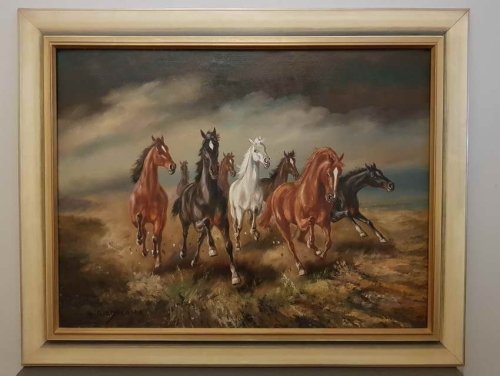 HANS RIEDMANN Dzikie konie w galopie