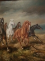 HANS RIEDMANN Dzikie konie w galopie