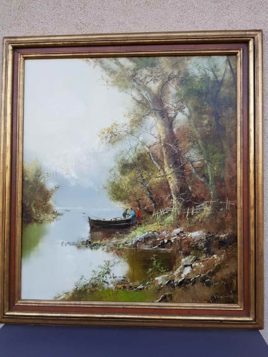 Wędkarze nad jeziorem Ingfried Paul Henze - Morro