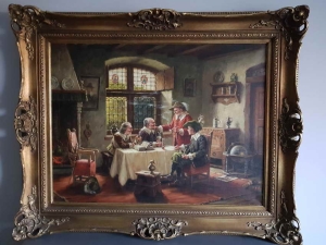 Towarzyskie  spotkanie   Hein  van  Doren