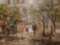 Uliczka Malarzy Alexander Kardin ( Austria 1917-1994 )