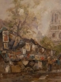 Uliczka Malarzy Alexander Kardin ( Austria 1917-1994 )