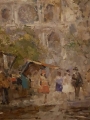 Uliczka Malarzy Alexander Kardin ( Austria 1917-1994 )