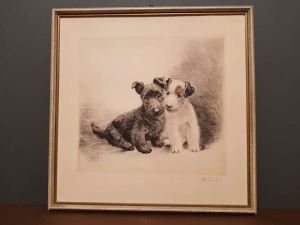 Grafika  Pieski  -  Kurt Meyer Eberhardt.