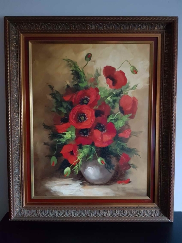 Maki w wazonie Obraz olejny Heinrich Steiner