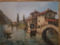 Nesso nad jeziorem Como Costantino Proietto Impresja