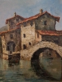 Nesso nad jeziorem Como Costantino Proietto Impresja