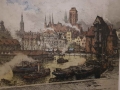 Gdańsk Luigi Kasimir Oryginalna litografia
