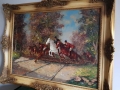 Wyścigi konne Gerhard Merfort Malarstwo olejne
