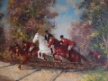 Wyścigi konne Gerhard Merfort Malarstwo olejne