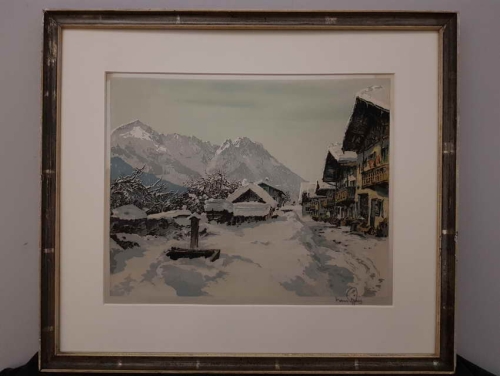 Grafika na jedwabiu HANS FIGURA