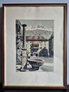 INNSBRUCK - ZŁOTY DACH  GRAFIKA