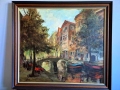 KWIACIARKI PRZY KANALE W AMSTERDAMIE GERHARD DICKMEIS